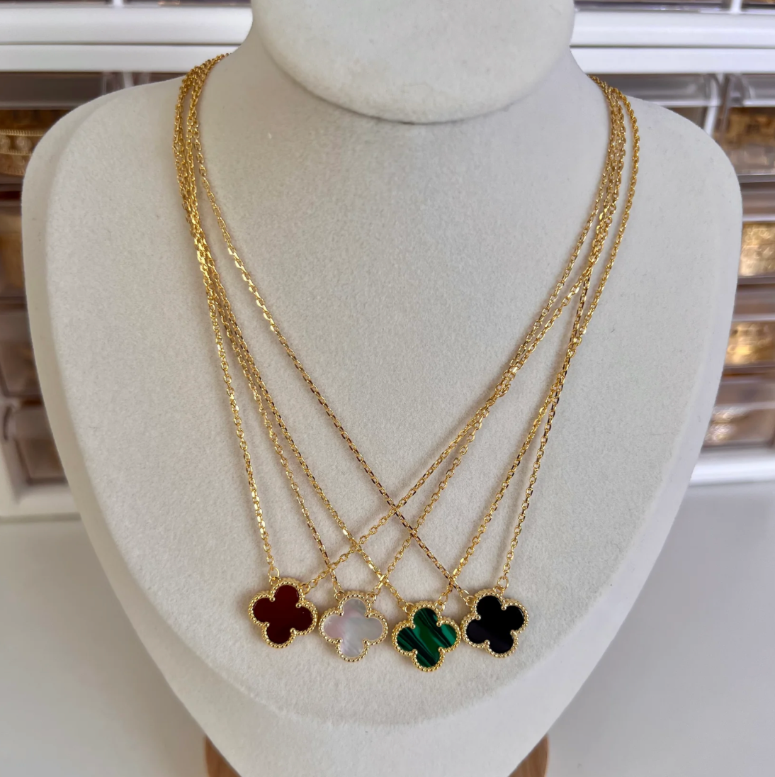 Clover Gold Necklace (6 Left In Stock!)